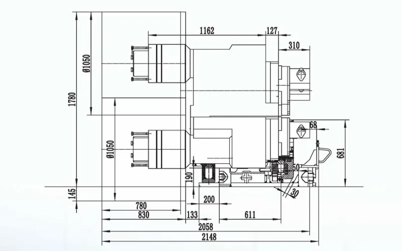 Угольный комбайн для крутых пластов типа MG2x100-468-BWD (2FCQ) (8)