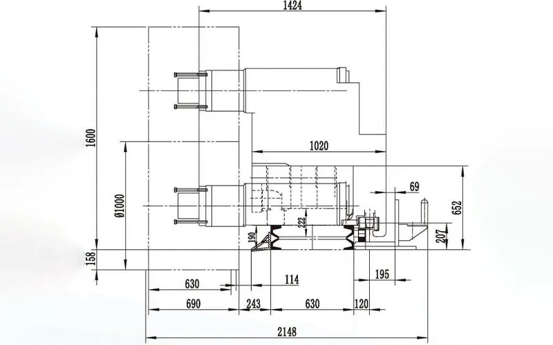 Угольный комбайн с переменно-токовой электровлекущей передачей типа MG100-258-BWD (2FCK)