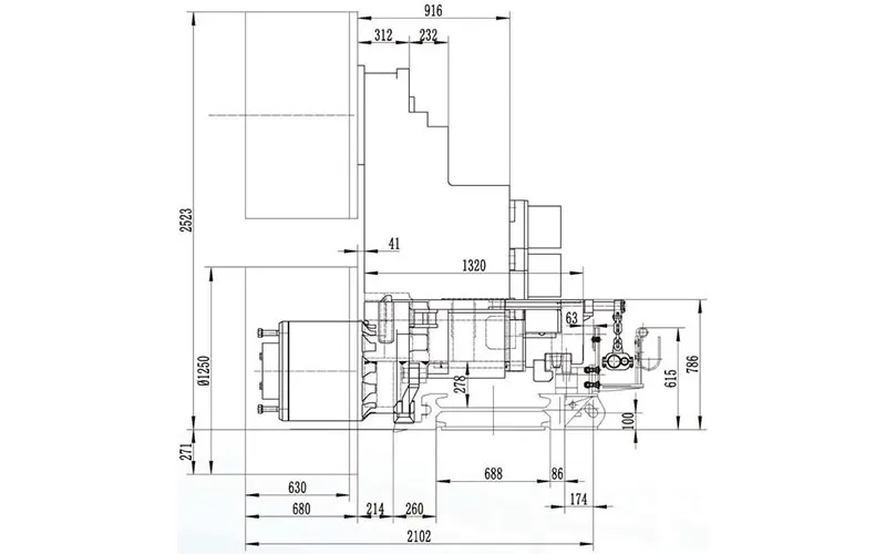 Угольный комбайн с переменно-токовой электровлекущей передачей типа MG2x160-730-BWD (8FCJB) (6)